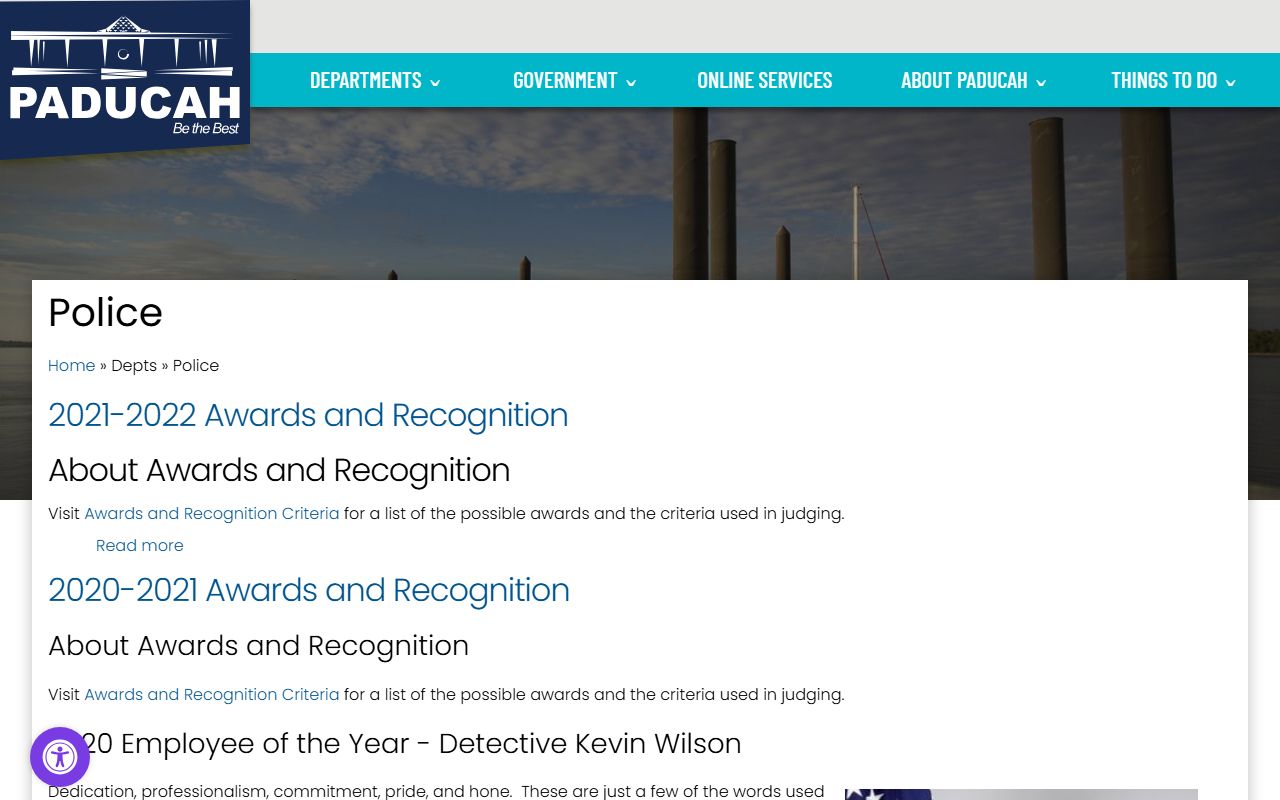 Paducah Background Check police department headquarters