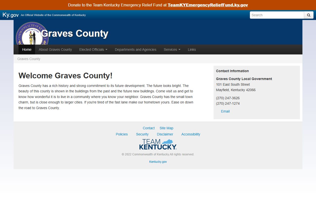 Graves County Background Check records access website