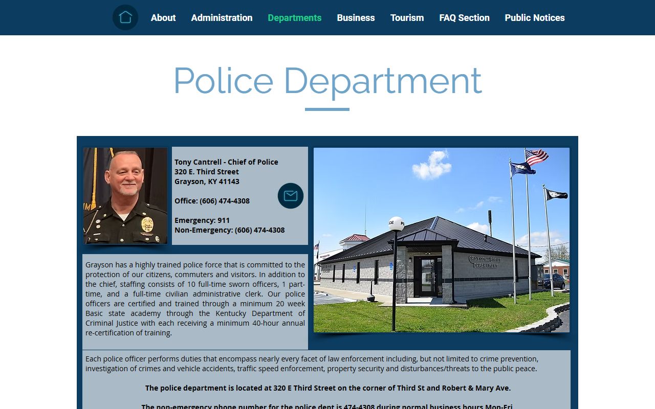 Leitchfield Police Background Check records office