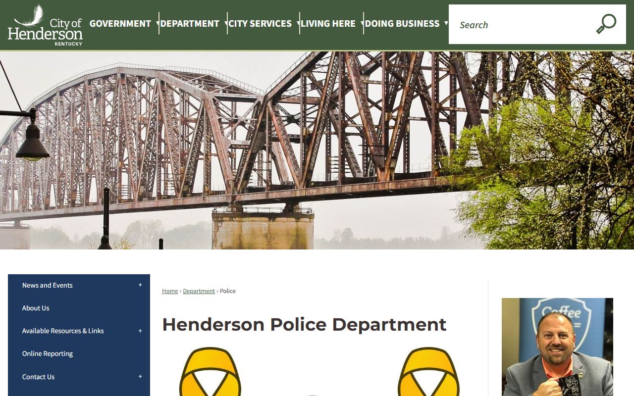 Henderson Police Department for Background Check records in Henderson County