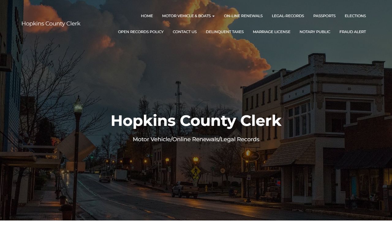 Hopkins County Background Check county clerk office in Madisonville Kentucky