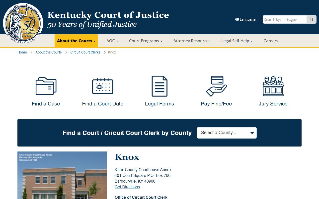 Knox County Background Check circuit court clerk office