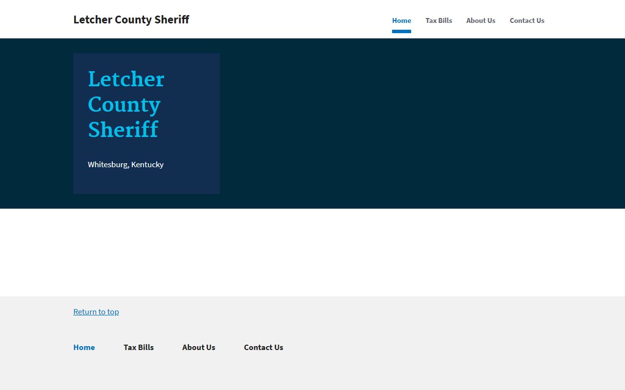 Letcher County Background Check sheriff office records