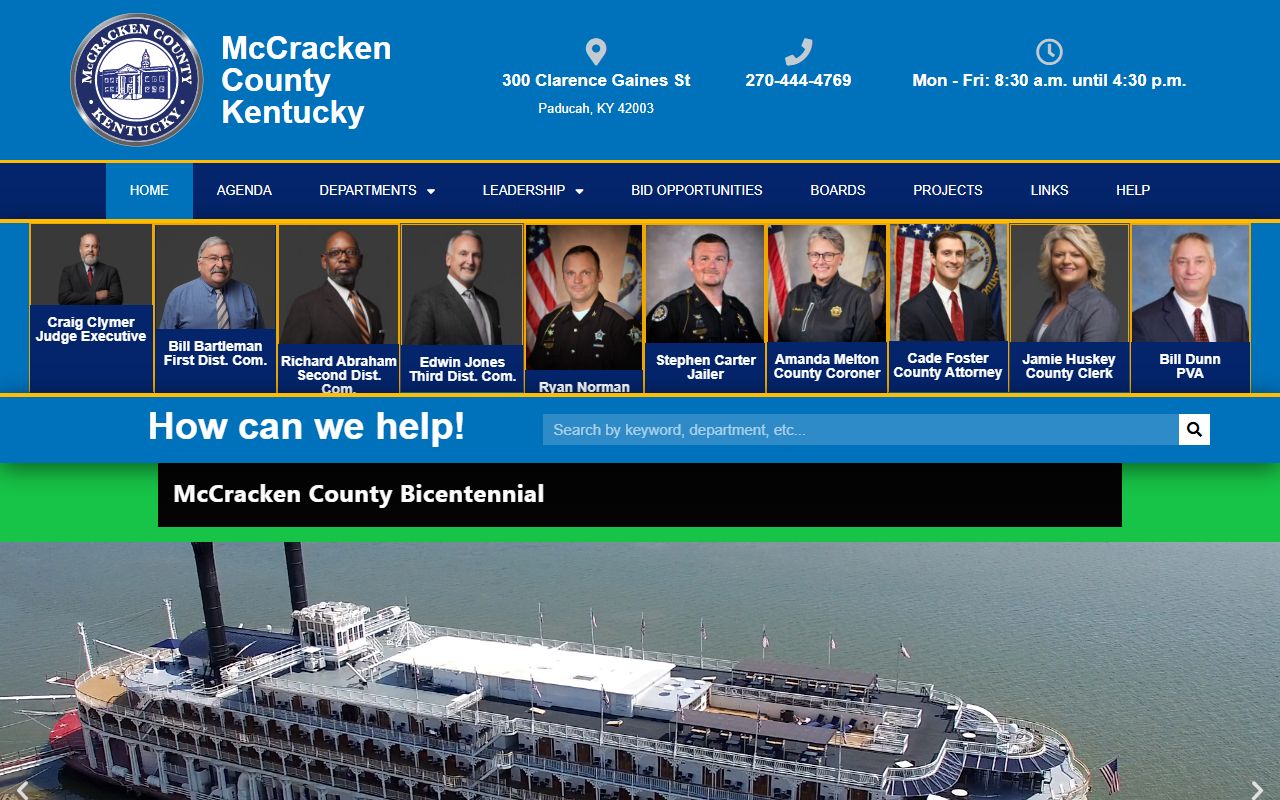 McCracken County Background Check government website records