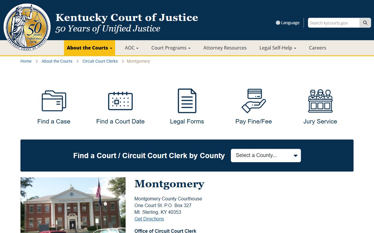 Montgomery County Background Check circuit court clerk office