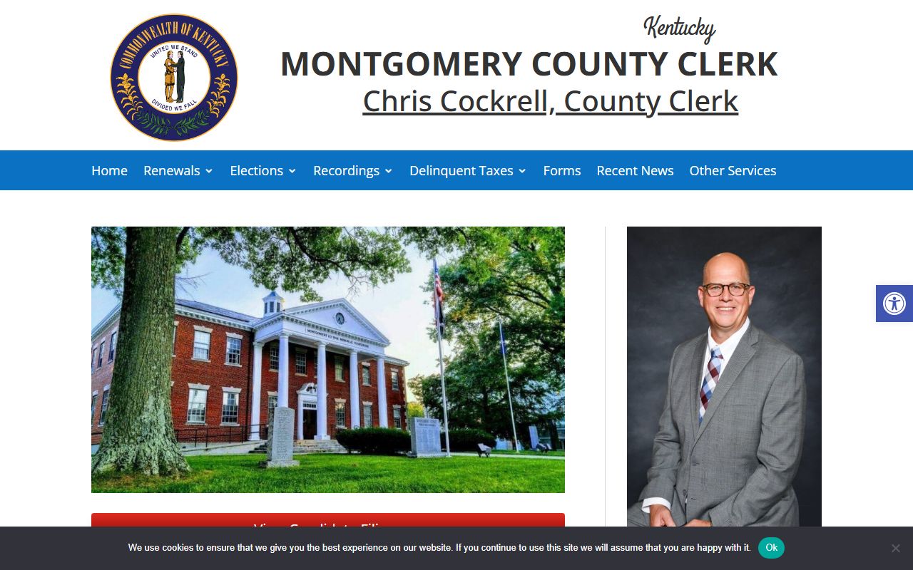 Montgomery County Clerk office for Background Check public records