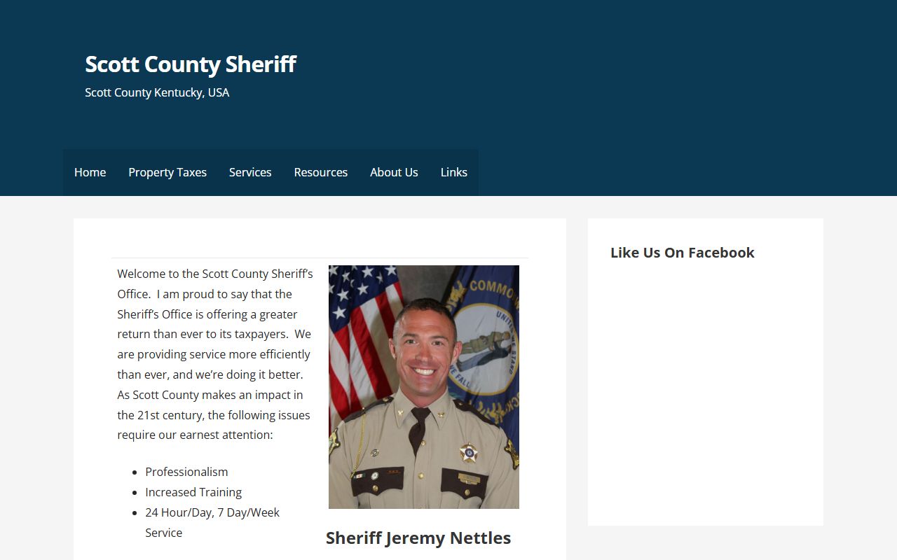 Scott County Background Check records at the Sheriff office in Georgetown Kentucky