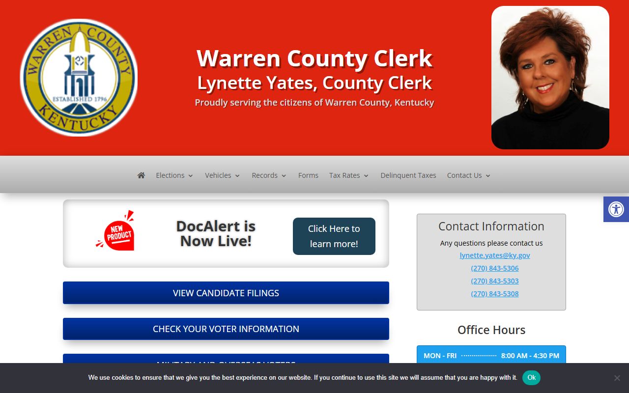 Warren County background check records at the Circuit Court Clerk office